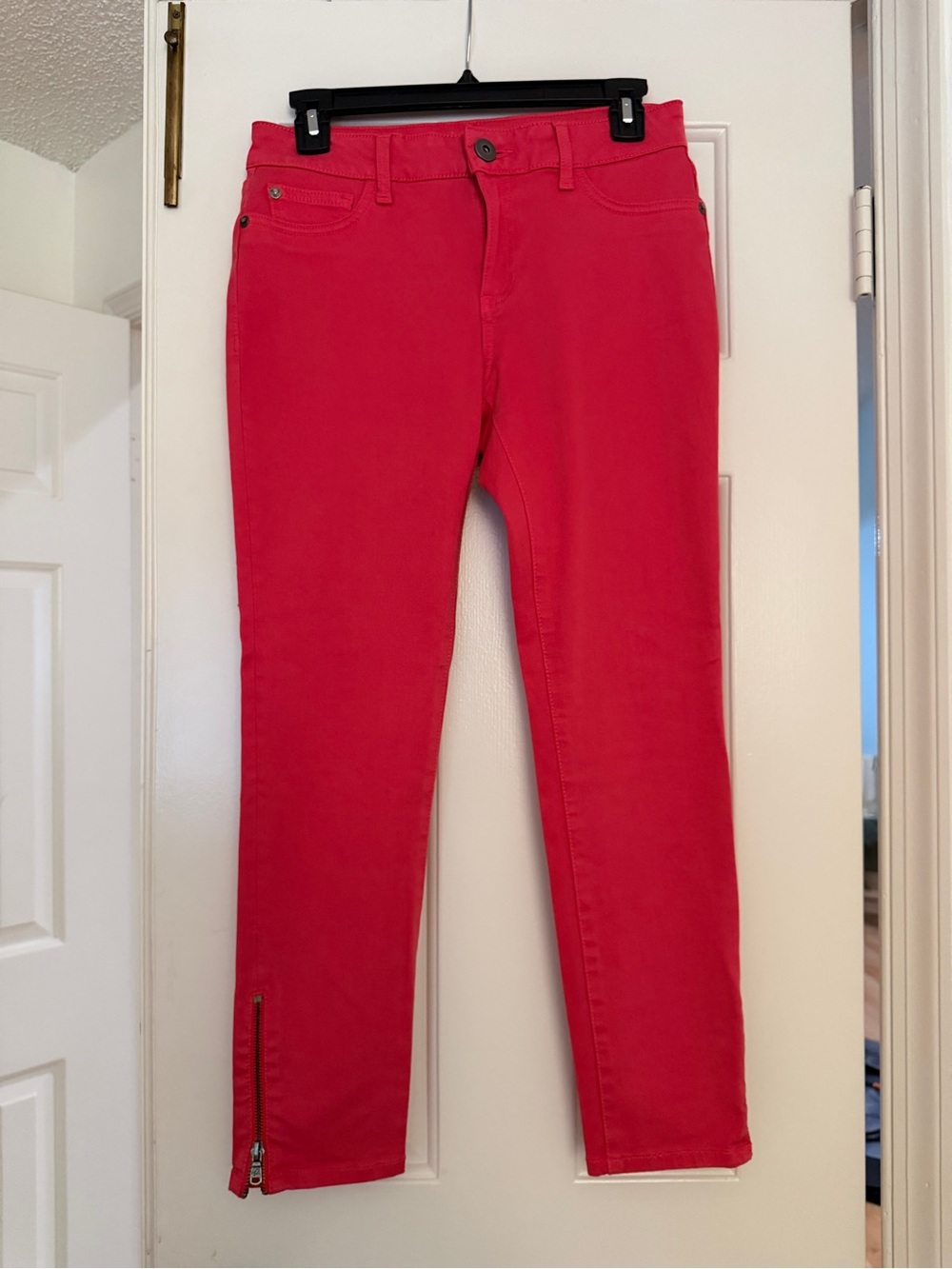 DL1961 Instasculpt Pink Cropped Skinny Jeans-Florence-Size 27-Color Calla